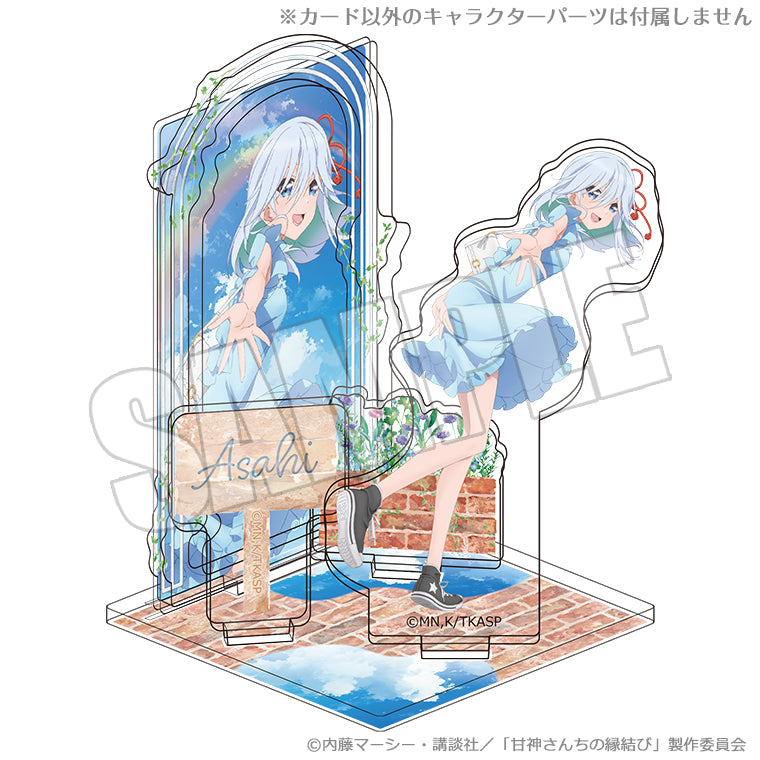 アクリルシート付きジオラマスタンド<雨上がりの青空、夏の入口 朝姫>