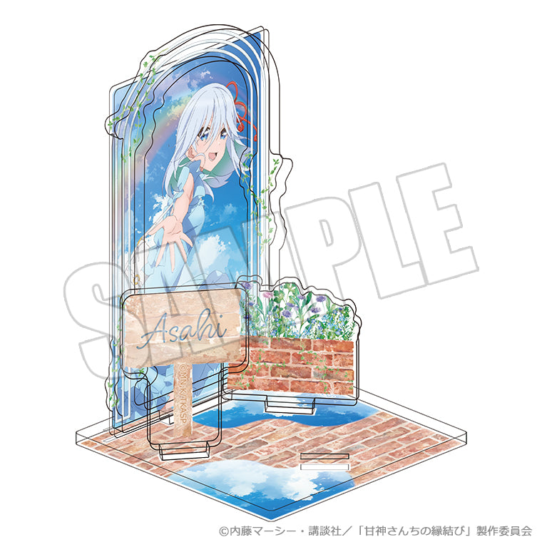 アクリルシート付きジオラマスタンド<雨上がりの青空、夏の入口 朝姫>