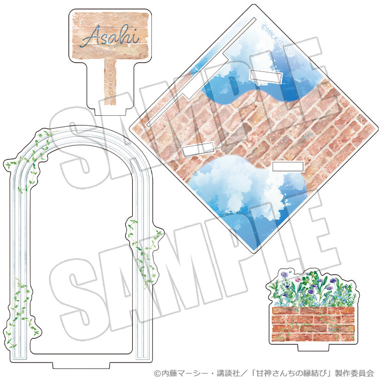 アクリルシート付きジオラマスタンド<雨上がりの青空、夏の入口 朝姫>