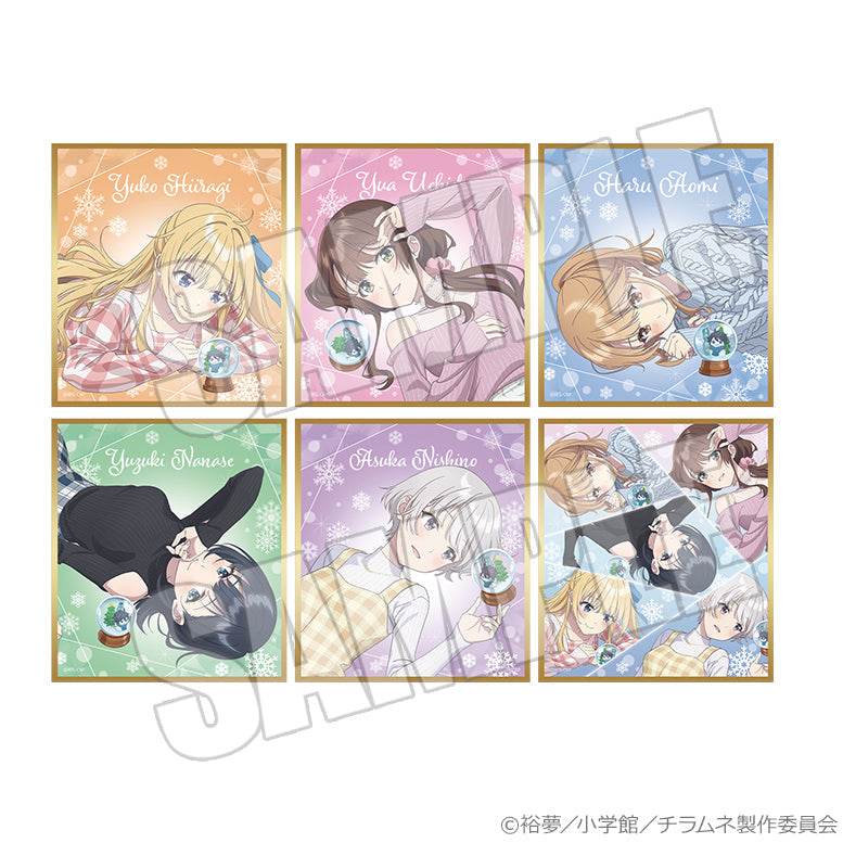 トレーディングミニ色紙<恋するスノードーム>
