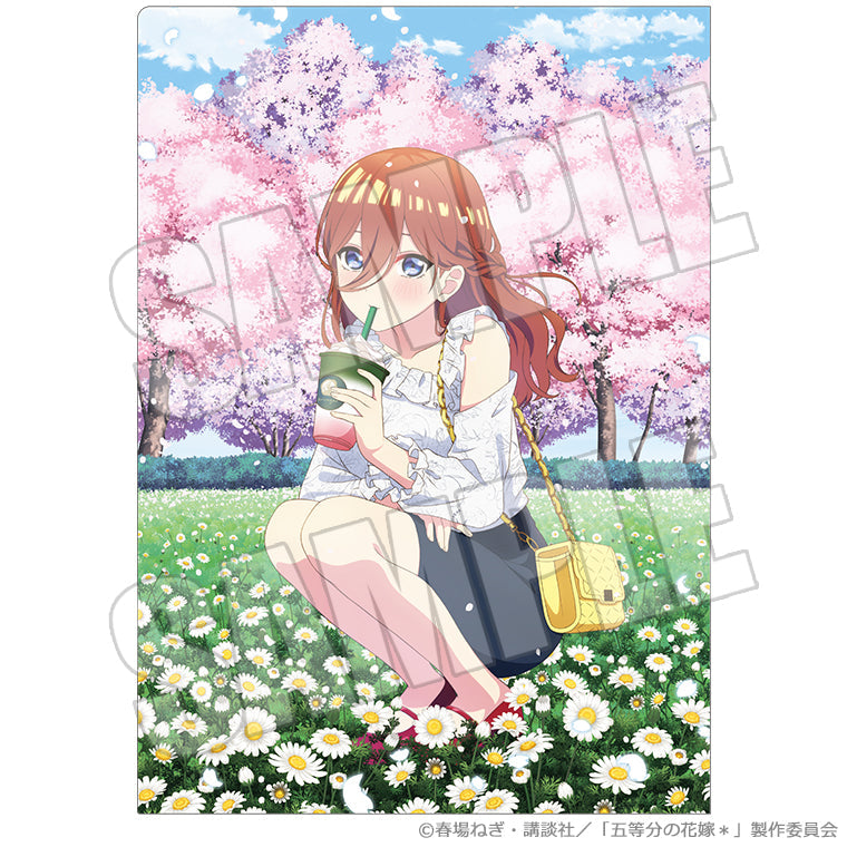 クリアファイル<花めく彼女と春のひと口 三玖>