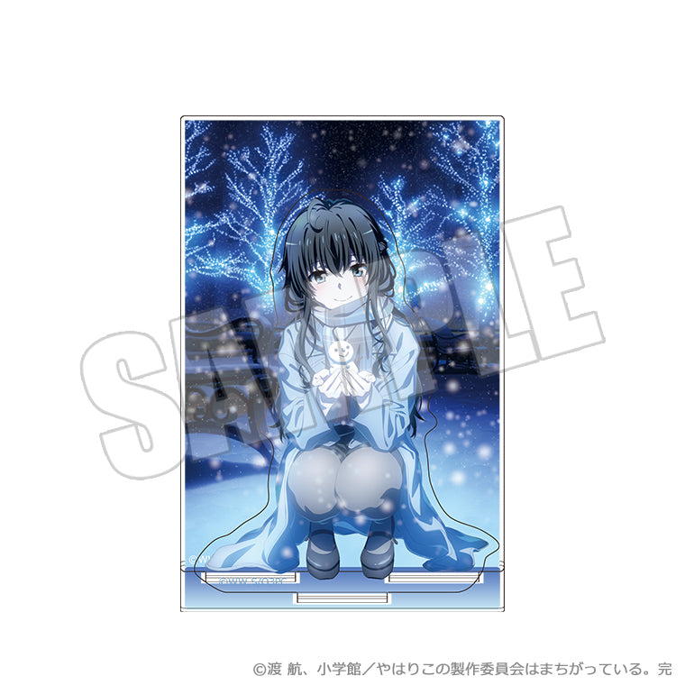 背景付きアクリルスタンド<雪明り、キミと一緒 雪乃>