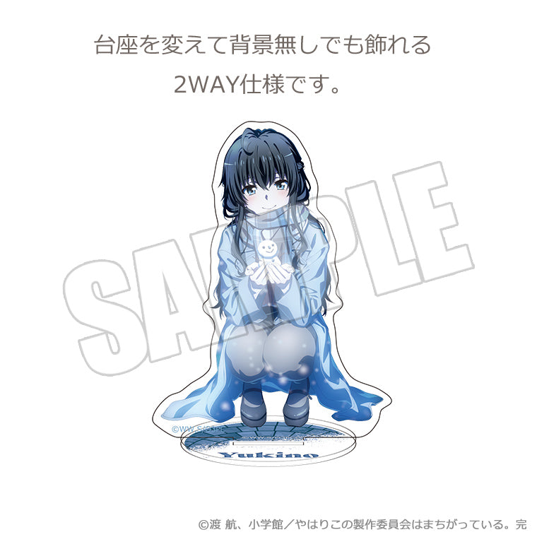 背景付きアクリルスタンド<雪明り、キミと一緒 雪乃>