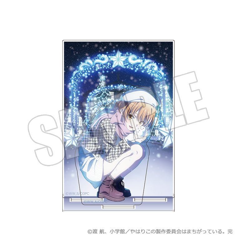 背景付きアクリルスタンド<雪明り、キミと一緒 いろは>