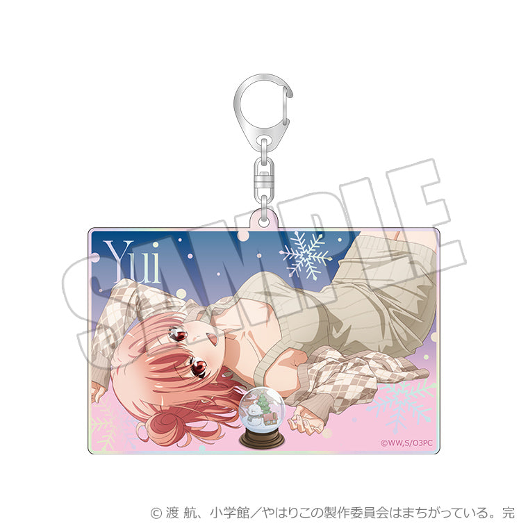 オーロラアクリルキーホルダー<雪の中にキミを閉じて 結衣>