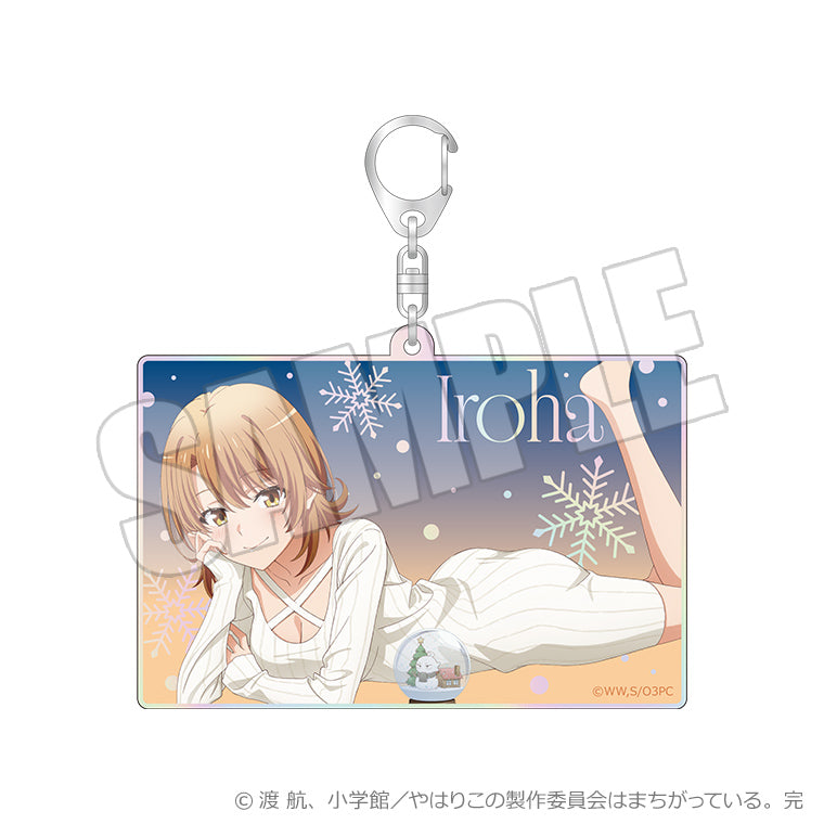 オーロラアクリルキーホルダー＜雪の中にキミを閉じて いろは＞