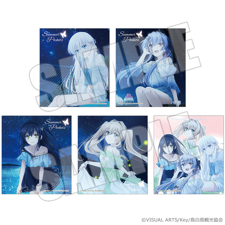 トレーディングミニ色紙<夏灯り、君と過ごす夜>