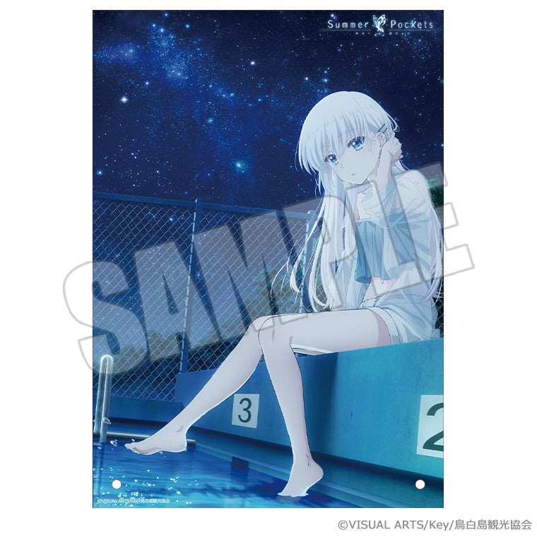 A4アクリルプレート<夏灯り、君と過ごす夜 しろは>