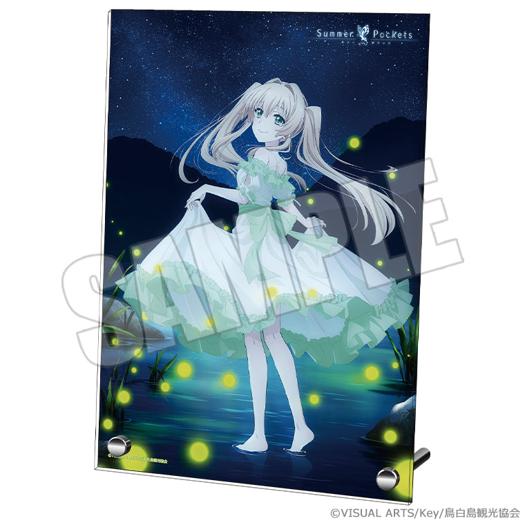 A4アクリルプレート<夏灯り、君と過ごす夜 紬>