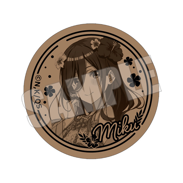 ブラインドコルクコースター<梅雨のうたたね、夢見る夏>