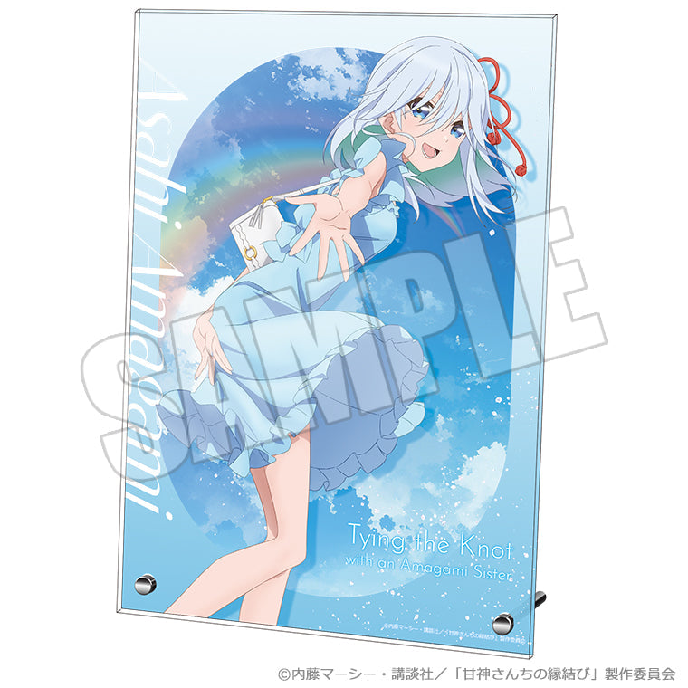 A4アクリルプレート＜雨上がりの青空、夏の入口 朝姫＞