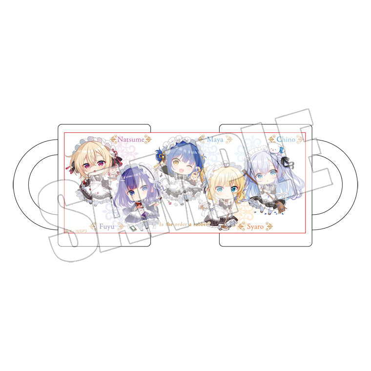 フロストグラス＜Maid by Rabbits チノ＆シャロ＆マヤ＆フユ＆ナツメ＞
