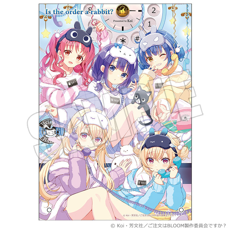 アクリルプレート＜もしもし♪タイム マヤ＆メグ＆フユ＆エル＆ナツメ＞