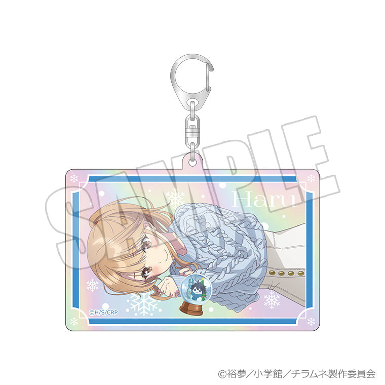 オーロラアクリルキーホルダー＜恋するスノードーム 陽＞