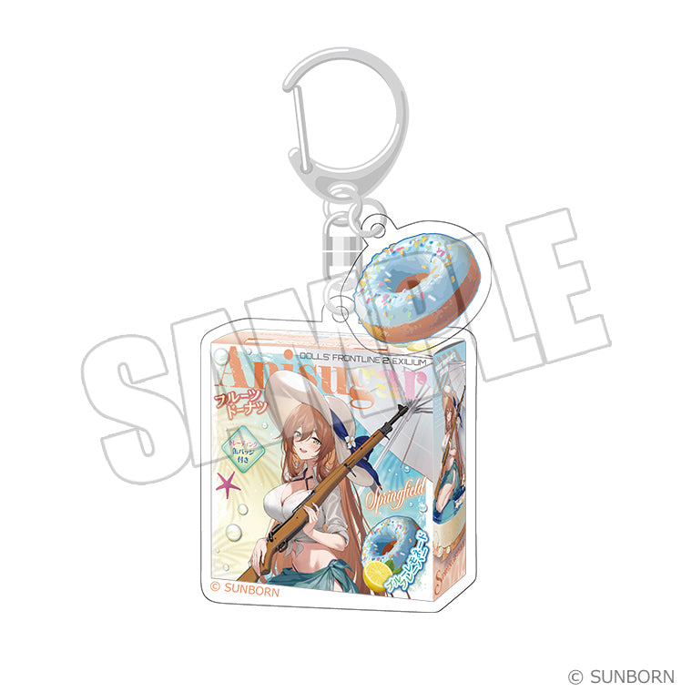 ドーナツパッケージキーホルダー＜Sweet Summer Chronicle スプリングフィールド＞