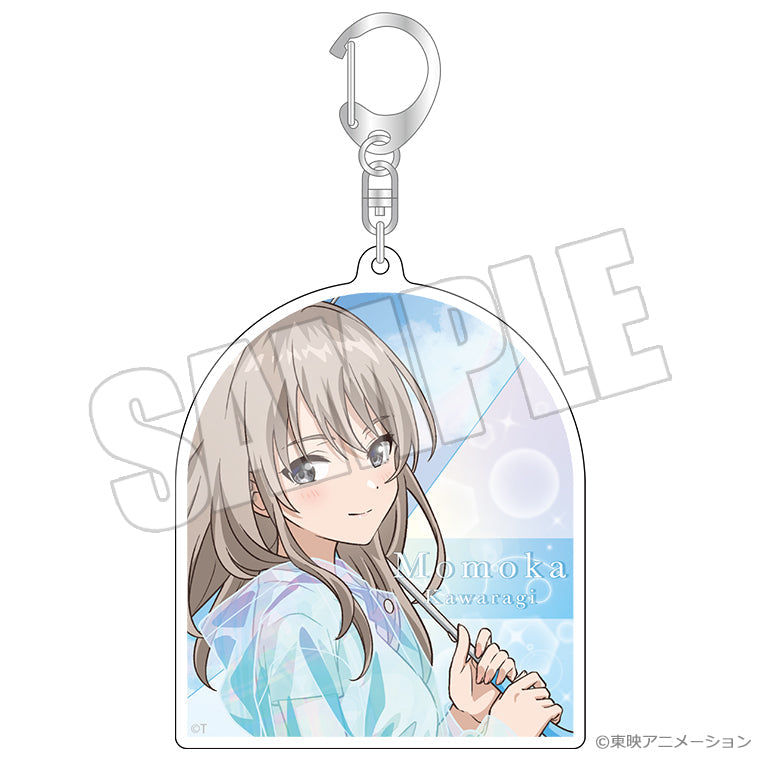 オーロラアクリルキーホルダー＜虹待ちリフレイン 桃香＞