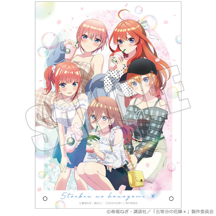 アクリルプレート＜花めく彼女と春のひと口＞