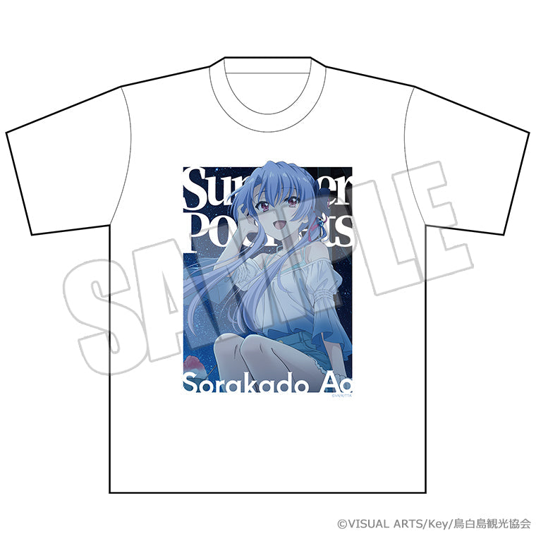 Tシャツ＜夏灯り、君と過ごす夜 蒼＞