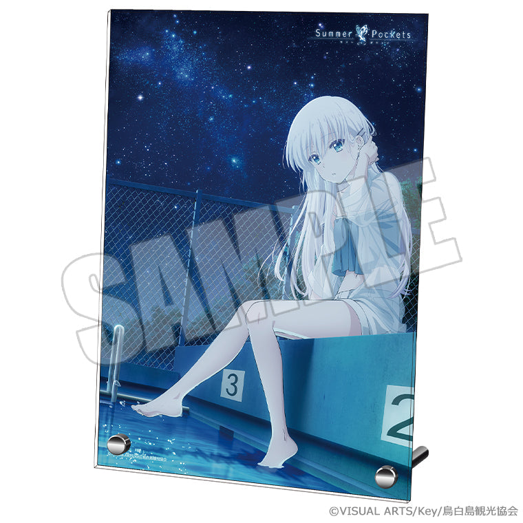 A4アクリルプレート＜夏灯り、君と過ごす夜 しろは＞