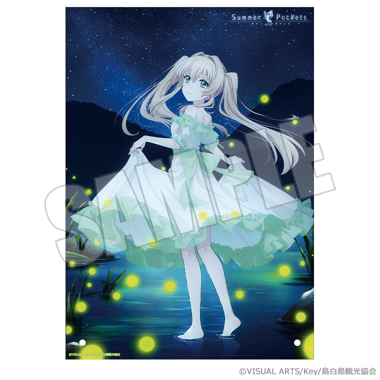 A4アクリルプレート＜夏灯り、君と過ごす夜 紬＞