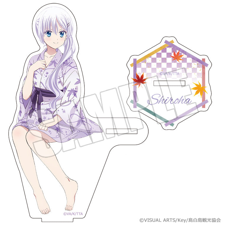 お座りアクリルスタンド＜秋のゆけむり、君と共に しろは＞